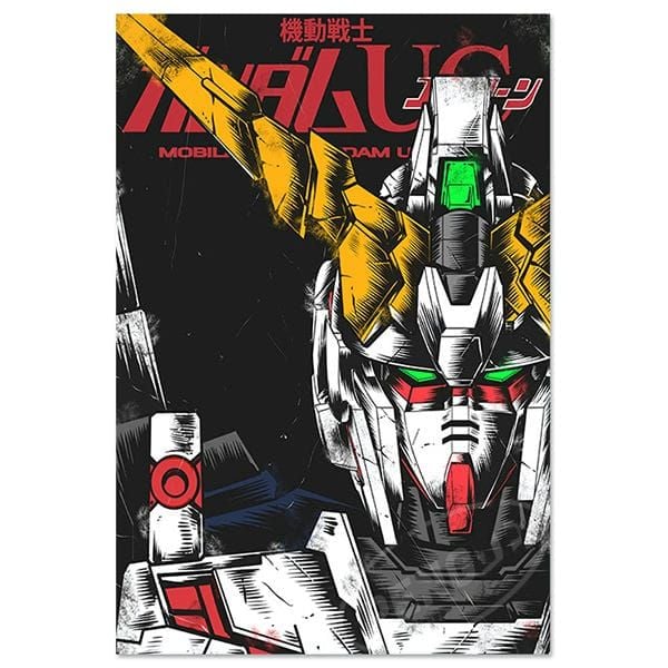 Poster tranh anime game cao cấp Gundam Vol 2 Unicorn Gundam
