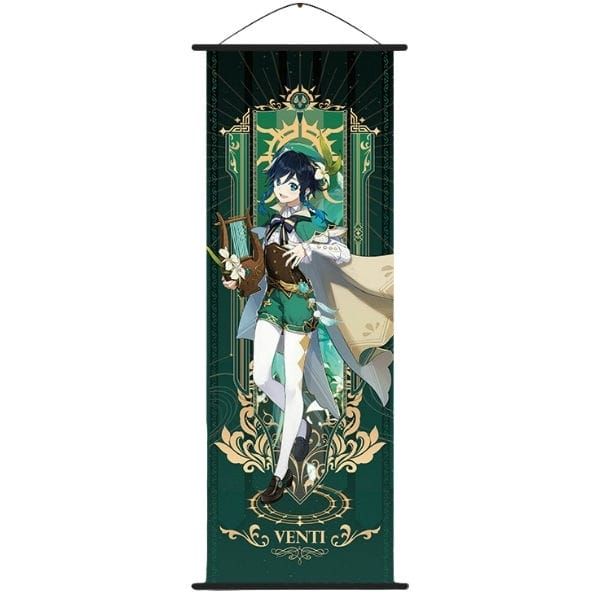  Poster vải tranh cuộn anime game Genshin Impact Vol 2 