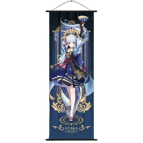  Poster vải tranh cuộn anime game Genshin Impact Vol 4 