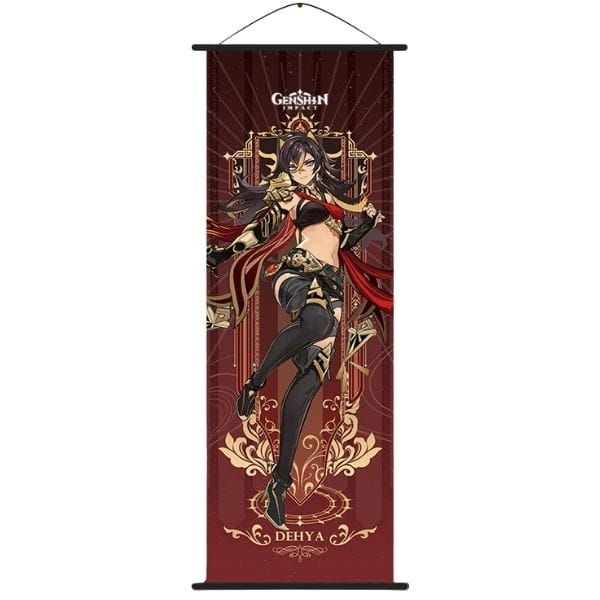  Poster vải tranh cuộn anime game Genshin Impact Vol 4 