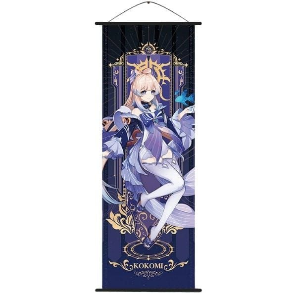  Poster vải tranh cuộn anime game Genshin Impact Vol 4 