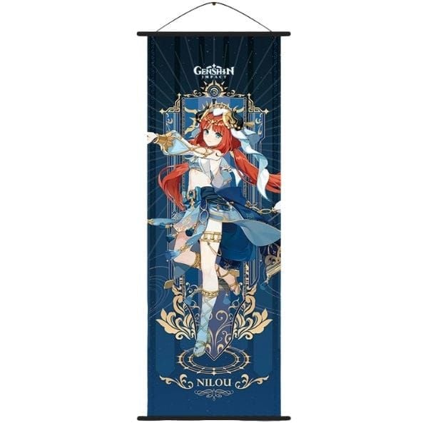  Poster vải tranh cuộn anime game Genshin Impact Vol 4 