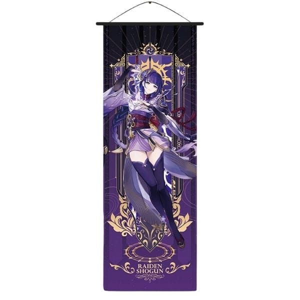  Poster vải tranh cuộn anime game Genshin Impact Vol 4 