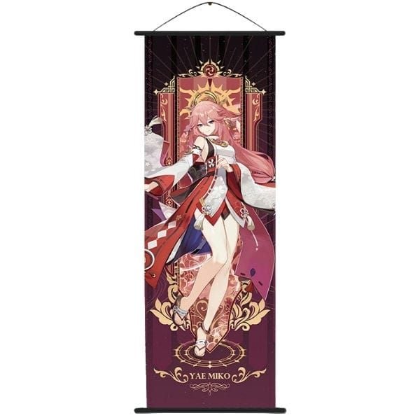  Poster vải tranh cuộn anime game Genshin Impact Vol 4 