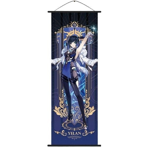  Poster vải tranh cuộn anime game Genshin Impact Vol 4 