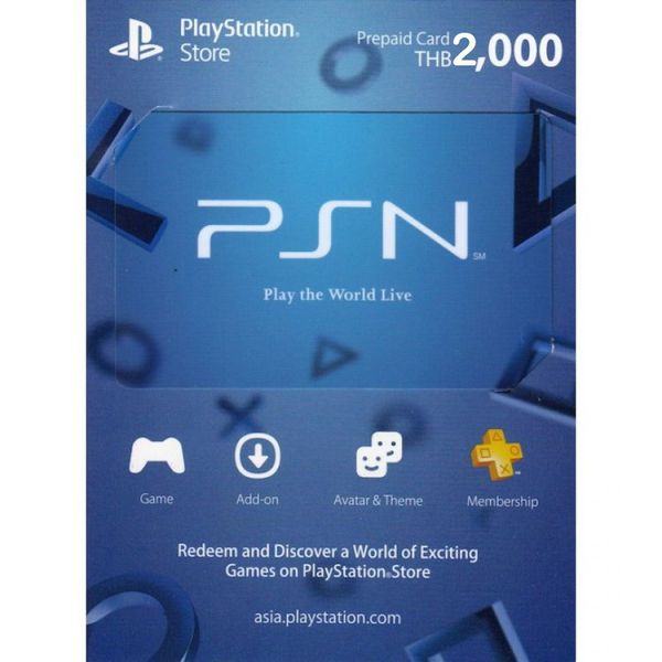 PSN Prepaid Card 2000 Baht (ASIA - Thailand)