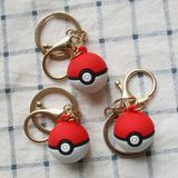  Móc khóa cao su hình quả bóng PokeBall Pokemon 