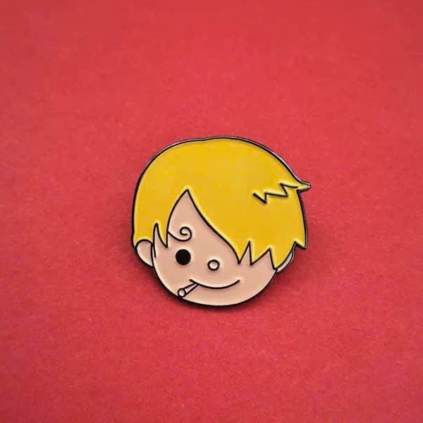  Huy hiệu kim loại One Piece Chibi Face 