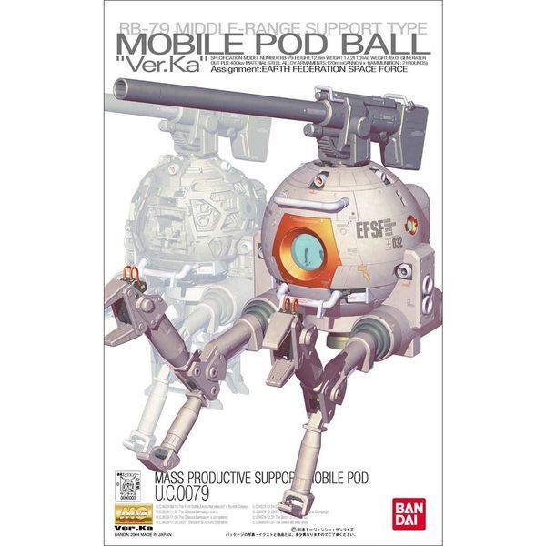  RB-79 Mobile Pod Ball Ver.Ka - MG 1/100 - Robot Gundam chính hãng Bandai 