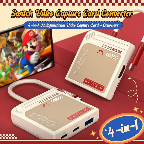  4-in-1 Nintendo Switch Video Capture Card Converter IINE L936 