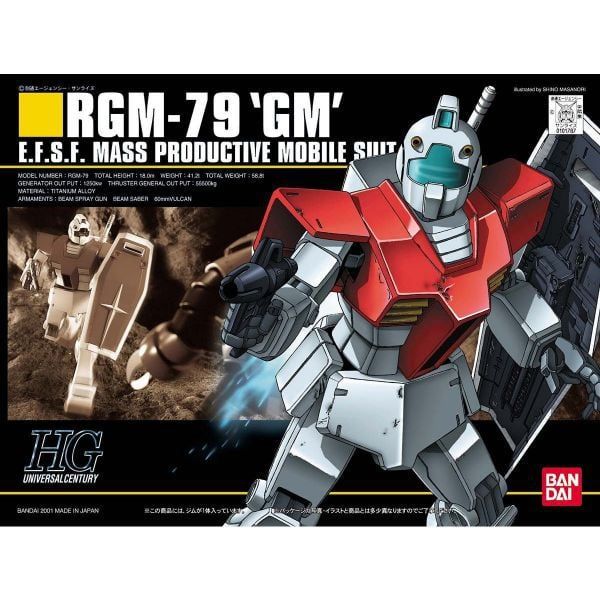  RGM-79 GM - HGUC 1/144 - Mô hình Gundam chính hãng Bandai 