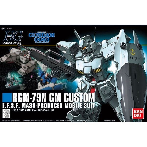 RGM-79N GM Custom - HGUC - 1/144 - Mô hình Gundam chính hãng Bandai siêu đẹp