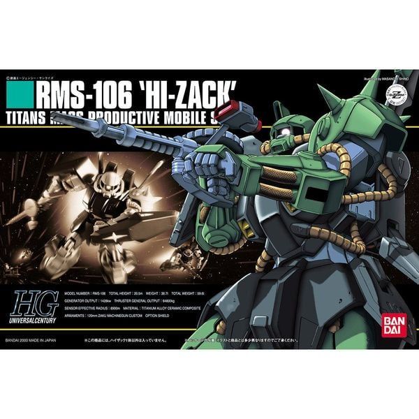  RMS-106 Hi-Zack - HGUC 1/144 - Mô hình Gundam chính hãng Bandai 