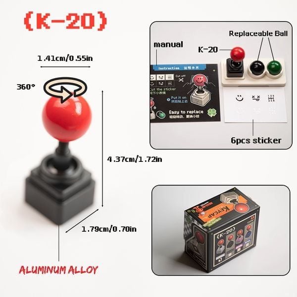  Nút Bàn Phím Cơ Keycap Control Stick Game Retro độc đáo 