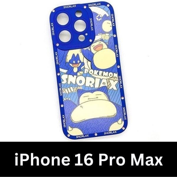  Ốp lưng Pokemon Snorlax cao cấp cho iPhone 15/Plus/Pro/Pro Max iPhone 16 Pro/Pro Max 