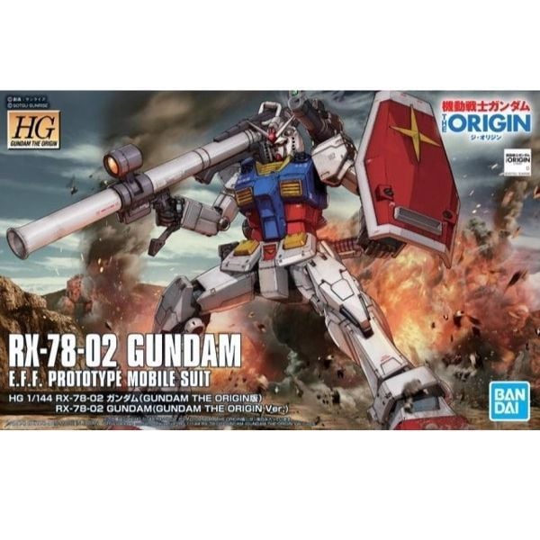  RX-78-02 Gundam ( Gundam The Origin Ver. ) (HG - 1/144) - Mô hình Gunpla chính hãng Bandai 