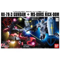 RX-78-3 Gundam VS MS-09RS Rick-Dom Set - HGUC 1/144 - Gunpla chính hãng Bandai