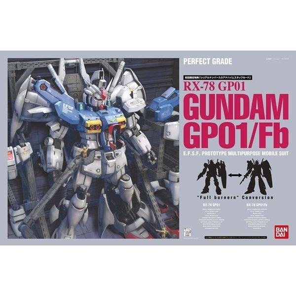RX-78 Gundam GP01/FB (PG - 1/60) - Mô hình Gunpla chính hãng Bandai
