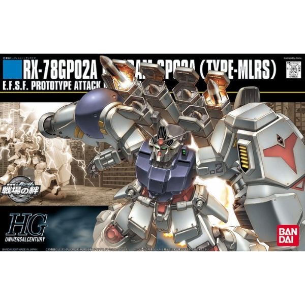 RX-78GP02A Gundam GP02A Type-MLRS - HGUC - 1/144 - Mô hình Gunpla chính hãng Bandai siêu đẹp