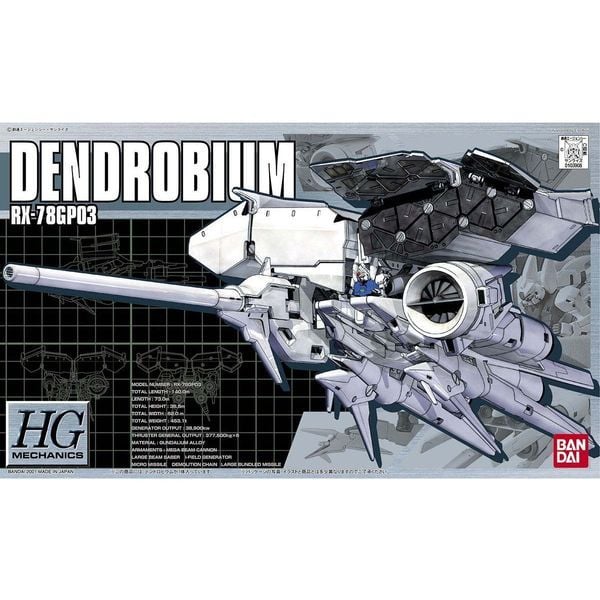 mô hình RX-78GP03 Dendrobium - HG Mechanics 1/550 chính hãng