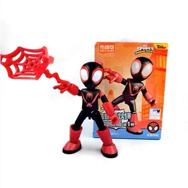  Spidey Amazing Friends Spider Miles Morales Model Kit Blokees 74802 