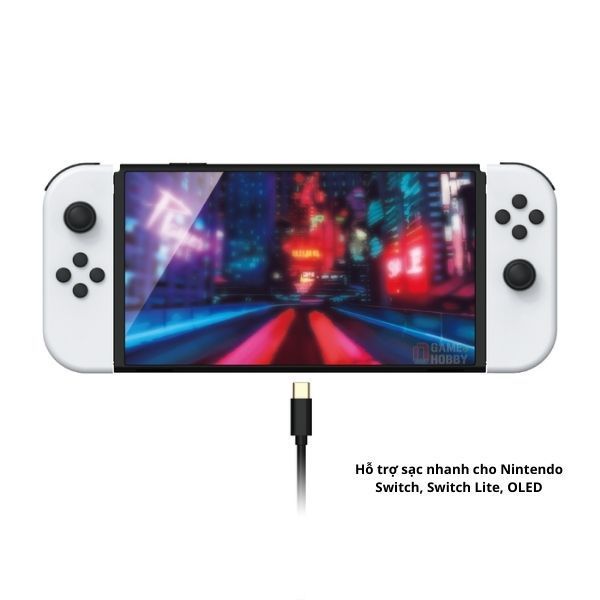  Cốc sạc nhanh 45w kèm cáp Type-C to C 1.2M cho Nintendo Switch - DOBE iTNS-2111 