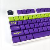  Bộ Keycap XDA PBT bàn phím cơ Evangelion Unit-01 Green Purple 134 nút 