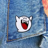  Pin cài áo huy hiệu hình ma Boo Super Mario Bros 