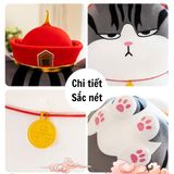  Thú bông mèo hoàng thượng đội mũ 35cm 