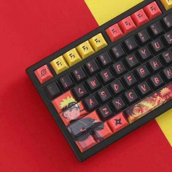  Bộ Keycap Cherry PBT Dye-Sub cho bàn phím cơ Naruto Shippuden 