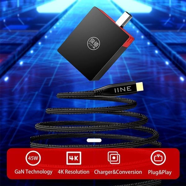 Dock Mini xuất TV kiêm sạc cho Nintendo Switch IINE chính hãng phân phối