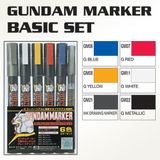  Gundam Marker Basic 6 Color Set GMS105 - Bút tô màu Gundam 