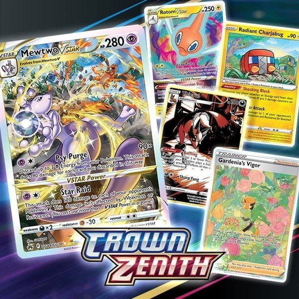 thẻ bài Pokemon TCG Crown Zenith Booster Pack chính hãng