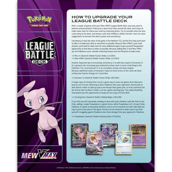 Thẻ bài Pokemon TCG Mew VMAX League Battle Deck Game & Hobby