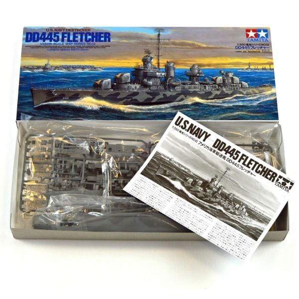  Mô Hình Tàu Khu Trục US Navy Destroyer DD445 Fletcher 1/350 - Tamiya 78012 