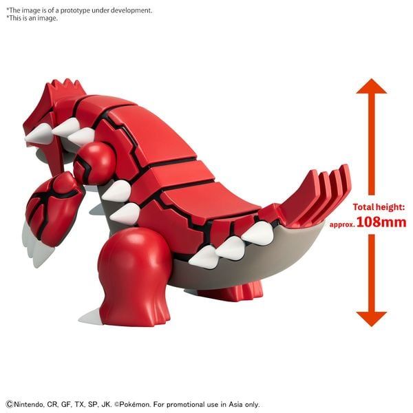  Groudon - Pokemon Plamo Collection - Mô hình lắp ráp chính hãng Bandai 