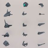  Option Parts Set 6 - Customize Heads A - 30MM - 1/144 