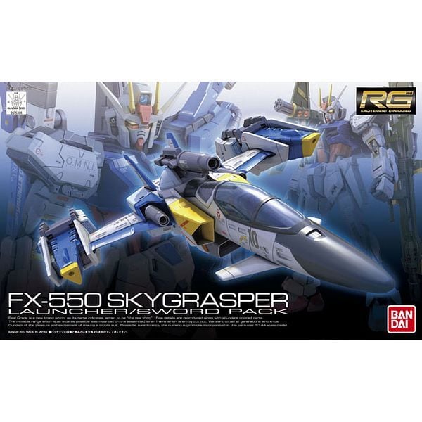 FX-550 Skygrasper Launcher/Sword Pack (RG - 1/144)  - Mô hình Gundam chính hãng Bandai
