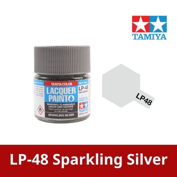  Sơn mô hình Tamiya Lacquer LP-48 Sparkling Silver - 82148 