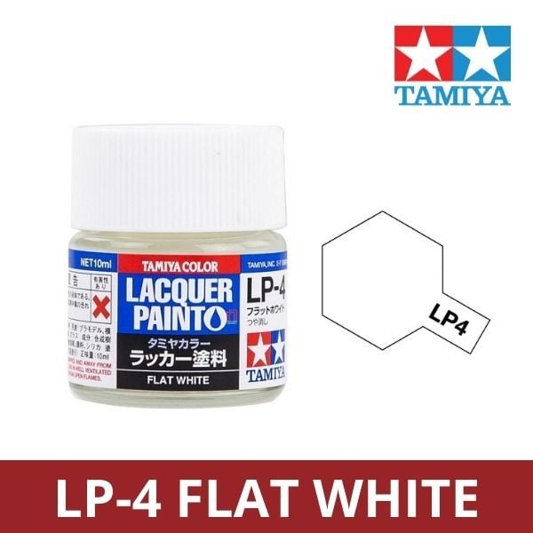 Sơn mô hình Tamiya Lacquer LP-4 Flat White - 82104