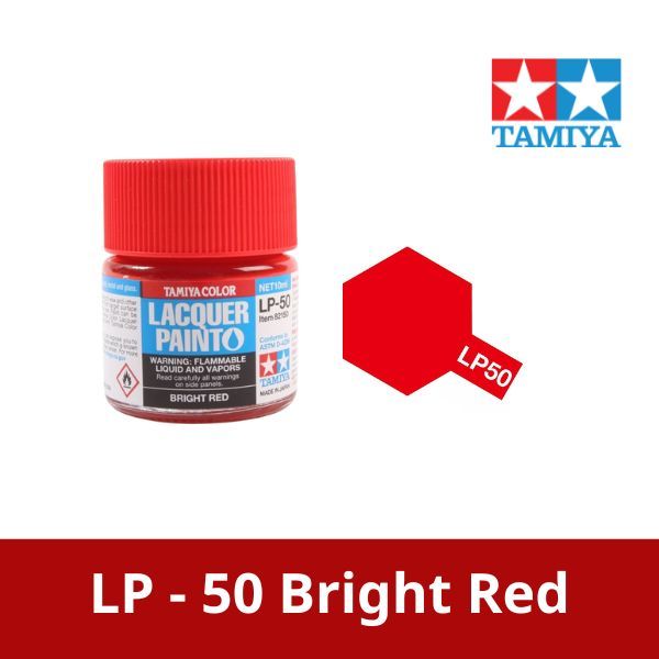 Sơn mô hình Tamiya Lacquer LP-50 Bright Red chính hãng tamiya