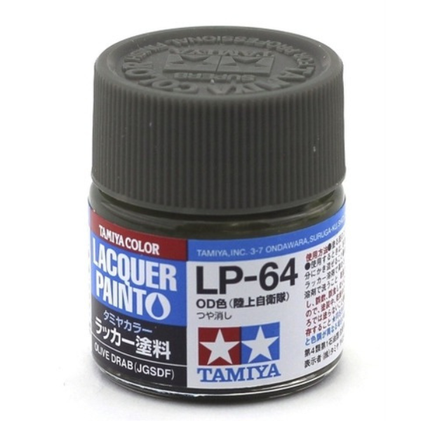 Tamiya LP28 Vernice Lacca Acrilica Olive Drab Opaco 10ml Per Modellismo - 4