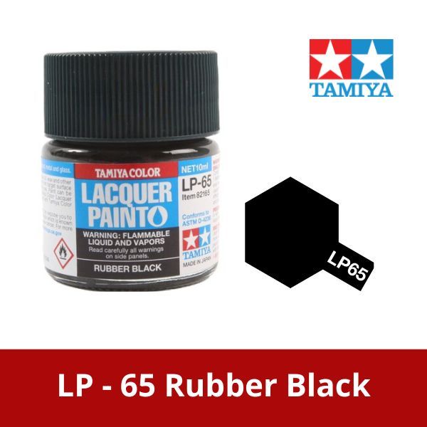  Sơn mô hình Tamiya Lacquer LP-65 Rubber Black - 82165 