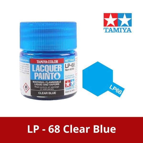  Sơn mô hình Tamiya Lacquer LP-68 Clear Blue - 82168 