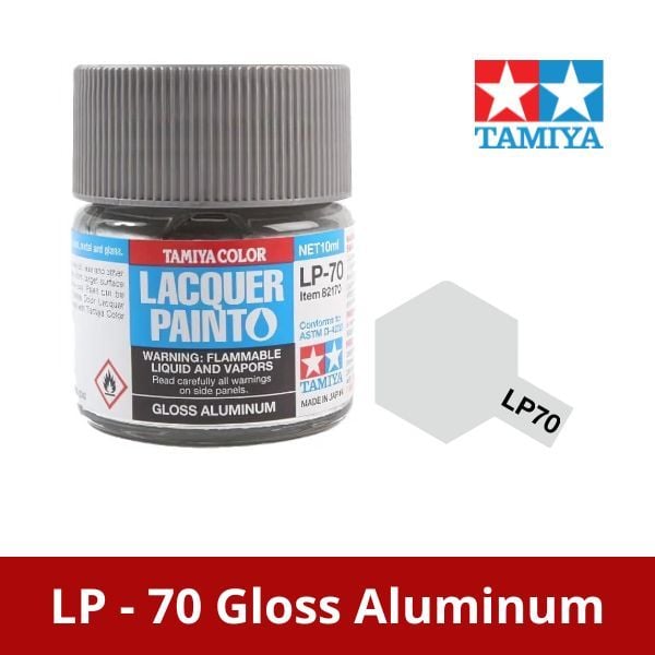  Sơn mô hình Tamiya Lacquer LP-70 Gloss Aluminum - 82170 