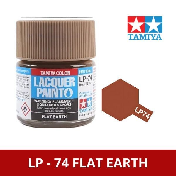 Sơn mô hình Tamiya Lacquer LP-74 Flat Earth - 82174