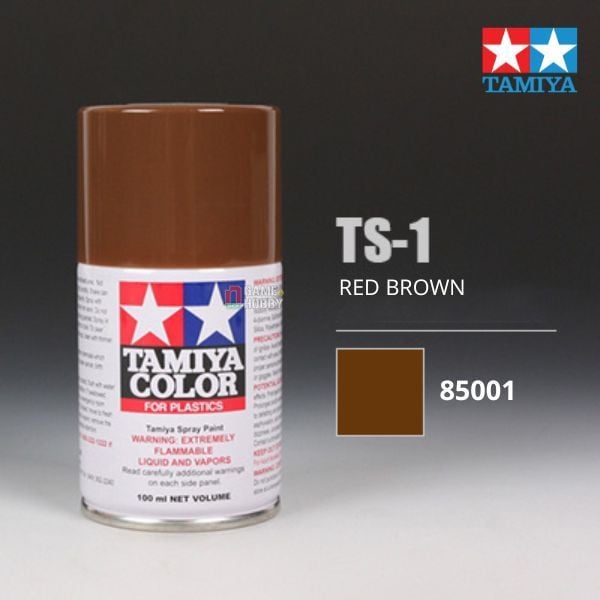 Sơn xịt mô hình Tamiya 85001 TS-1 Red brown