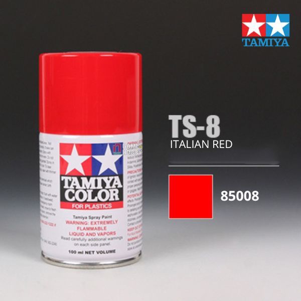  Sơn xịt mô hình Tamiya 85008 TS-8 Italian Red 