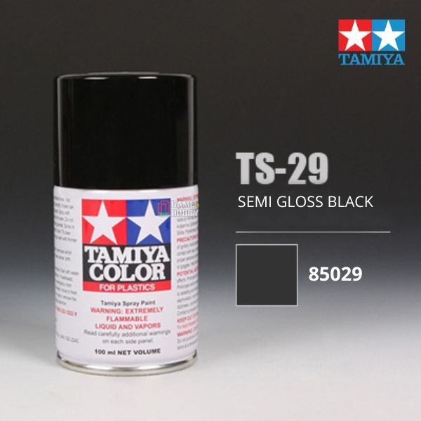  Sơn xịt mô hình Tamiya 85029 TS-29 Semi Gloss Black 
