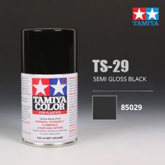 Sơn xịt mô hình Tamiya 85029 TS-29 Semi Gloss Black
